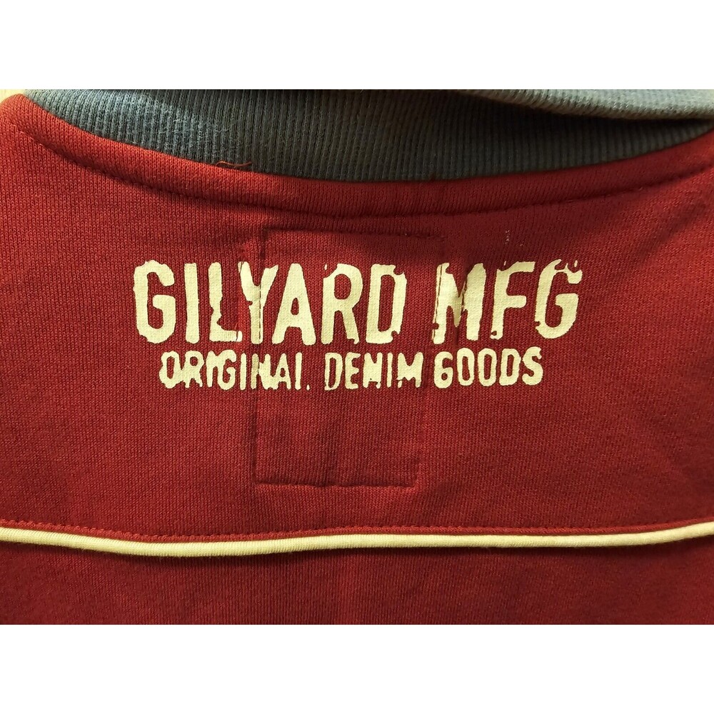 Gilyard Mfg 2XL Red Blue Full Zip Sweatshirt Logo Hip Hop Urban NWT Super Rare - Picture 16 of 17